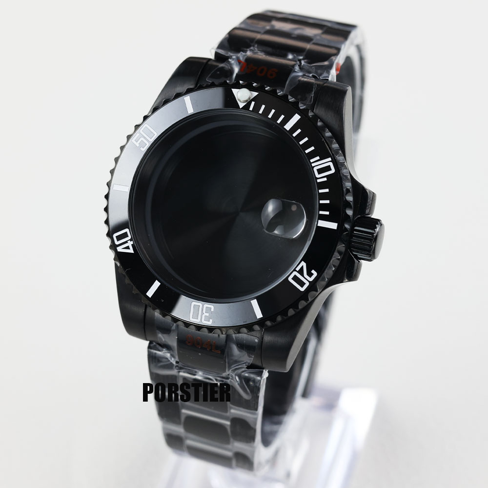 40 mm zwarte pvd horlogekast s - Reel Case recensie en prijs